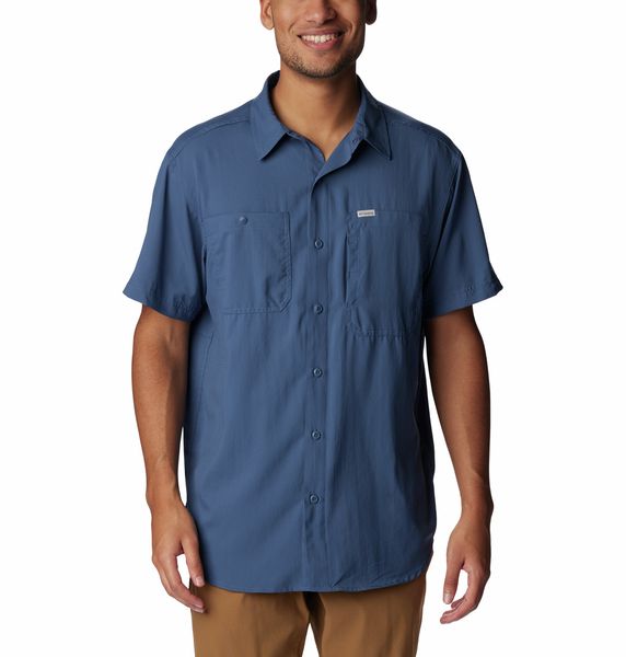 Columbia Men's Silver Ridge Utility Lite Short Sleeve Shirt Dark Mountain