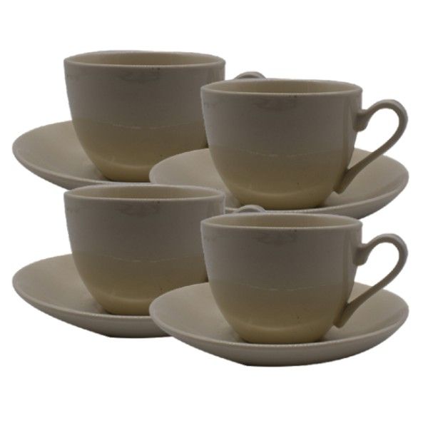 Tea Cup And Saucer Set - 4 Pack