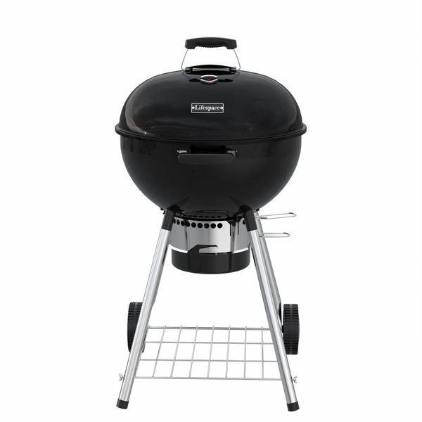 Lifespace 57cm Premium Charcoal Kettle Braai and Grill
