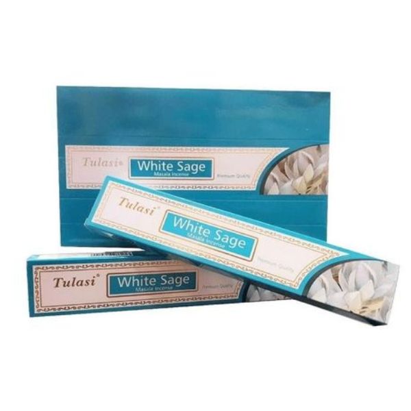 Tulasi White Sage Incense Sticks (6 Pack)