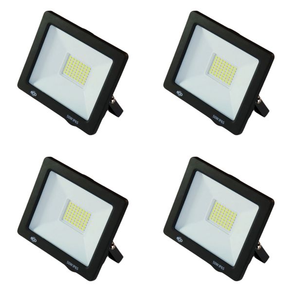 50W Eco Floodlight Pack of 4 | Energy Saving | Cost Effective