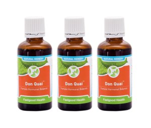 Feelgood Health - Don Quai - Female Hormone Balance Remedy Drops - 50ml x 3
