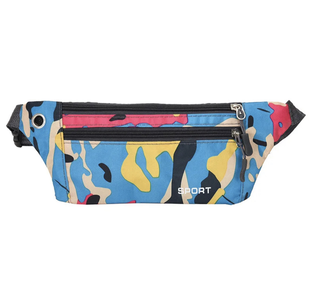 Waterproof Camo Design Gym Waist Bag for Running: Stylish, Durable &amp; Secure