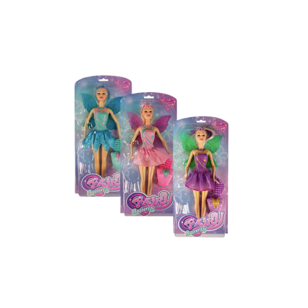 Fairy Butterfly- Assorted Fairy Dolls Pack Of 3 x1