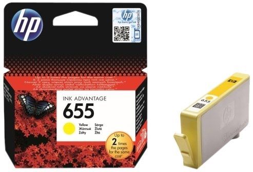HP 655 Yellow Ink Cartridge