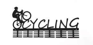 DCDesigners Cycling Man 48 Tier Medal Hanger - Black