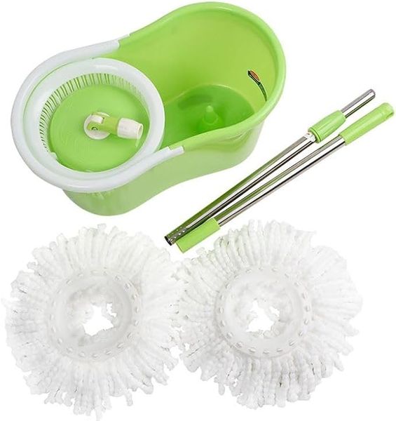 Rotating 360 Spin Mop And Plastic Bucket Set 13 Litter - Purple