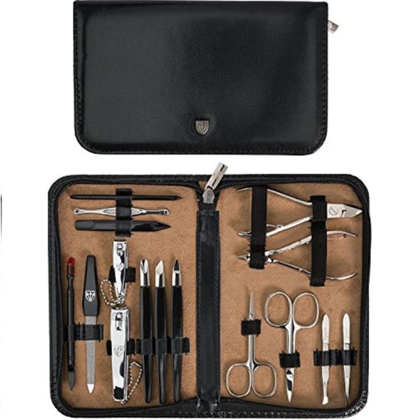 Kellermann 3 Swords Manicure Set 9210 P N Black 16 Piece