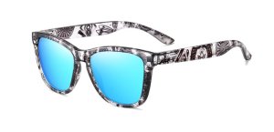 Sophie Moda-TAC Polarized Lens Wayfarer Sunglasses Shinny Blue Design