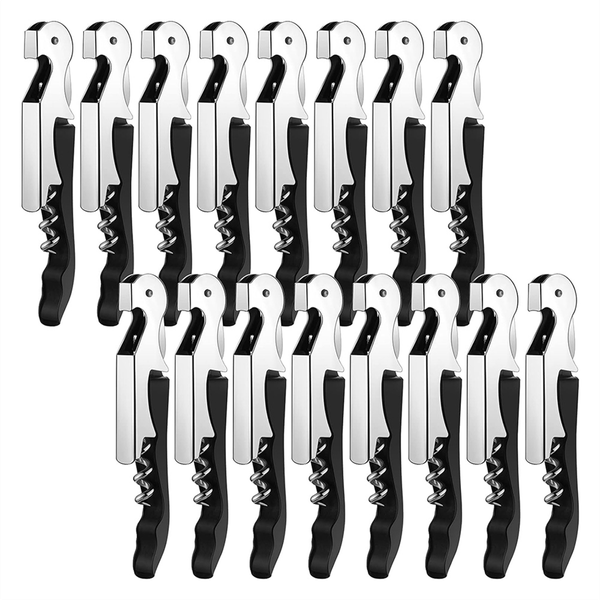16 Pieces Wine Keys Opener Black Travel Corkscrew Wine Opener