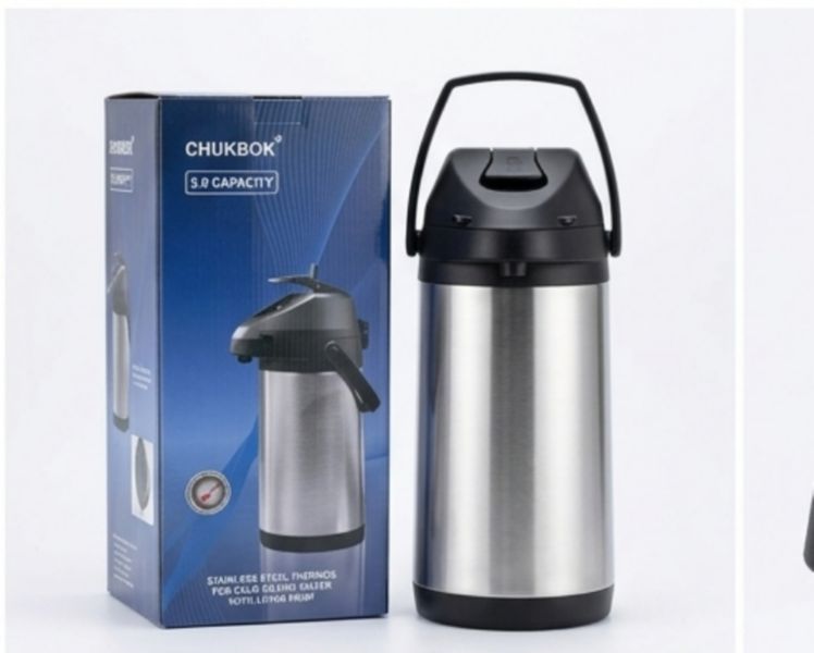 Chukbok Stainless Steel Pump Action Airpot Vacuum Flask 5L