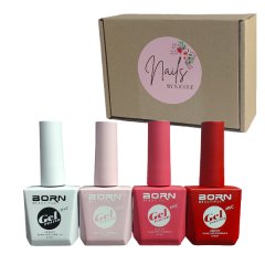 Born Beautiful UV LED Gel Polish - The Valentine's Collection - 4 Piece