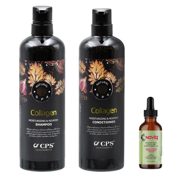 Collagen Set with Shampoo &amp; Conditioner + Noviq Hair/ Scalp Oil