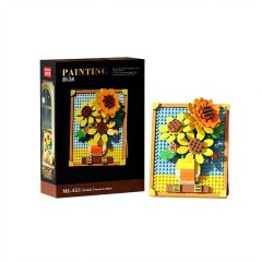 260-piece Masterpiece Painting - Sunflower 3D Mini Building Block Set