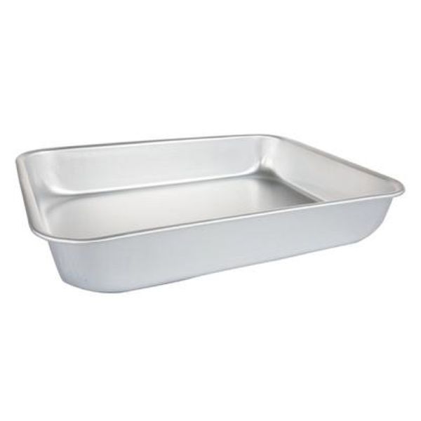 Kitchen Heavy Duty Rectangle Aluminium Roasting Baking Pan (34x25x6cm)