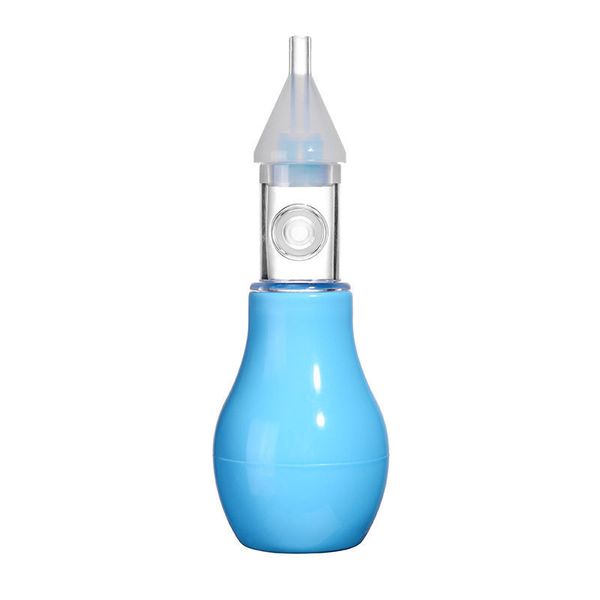 Manual Baby Nasal Aspirator - Medical-Grade Silicone Snot Pump for Newborns