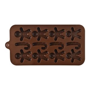 Gingerbread Man Silicone Mold for Chocolate, Soap, and Baking