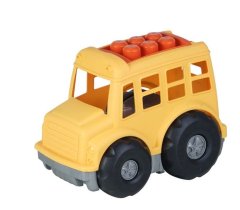City Truck - School Bus with Building Blocks - Toys for Boys