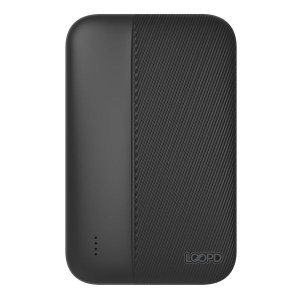 LOOP'D 5,000mAh LED Power Bank - Black
