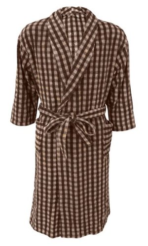 Checkered Terry - Shawl Collar Bathrobe - 05 Piece Pack