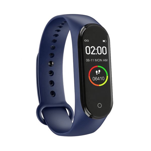 Smart Watch Heart Rate Monitor Tracker Fitness Sports Watch M4 - Black