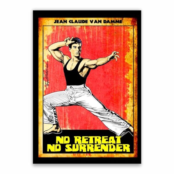 Jean Claude Van Damme No Retreat No Surrender Poster - A1