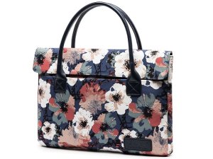 Tech Geeks Laptop Tote Bag - Waterproof Floral Canvas Laptop Bag