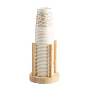Disposable Cup Storage Holder Rack with Longer Stick Mug Organizer,1