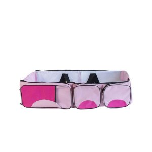 Multi-function Portable Travel Bed - Pink