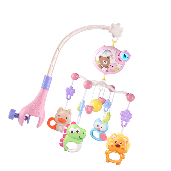 Crib Mobile, Lights, Rotating, Toddlers Musical Toys, Sensory Enlightenment