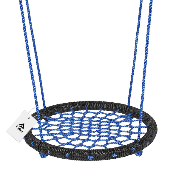Topika Tree Spider Web Outdoor Swing - 100cm Saucer for Kids &amp; Adults