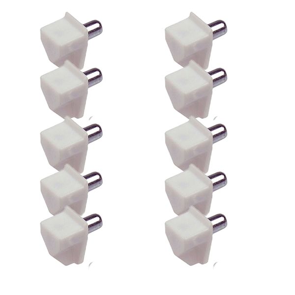 ROCO Prepack Shelf Support White With Steel Pin ( 10 Per Pack )