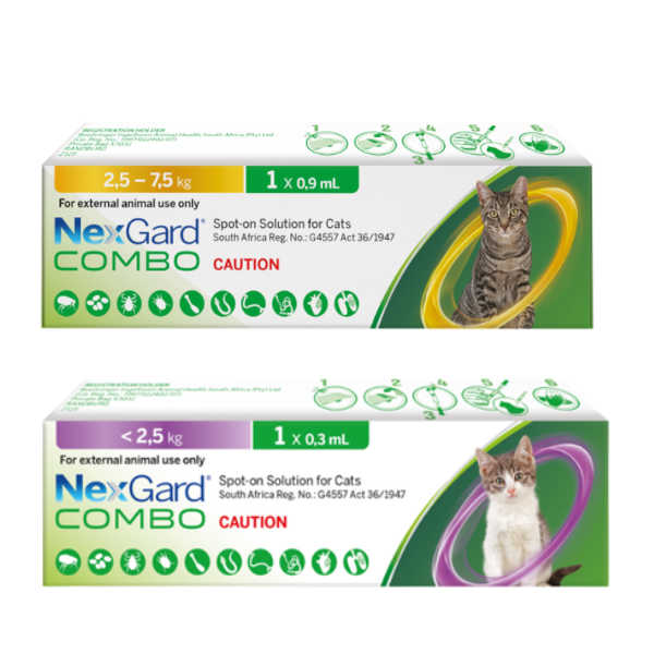 NexGard Combo Spot-On,Cats-Dual Weight Combo Pack(1 x