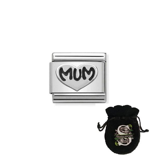 Stainless Steel Gift: 9mm Dangling Charm For Italian Bracelet- Daisy flower