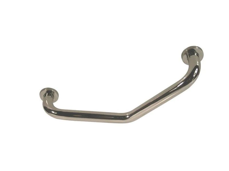 Angled Grab Handle, Stainless Steel, 200mm x 200mm