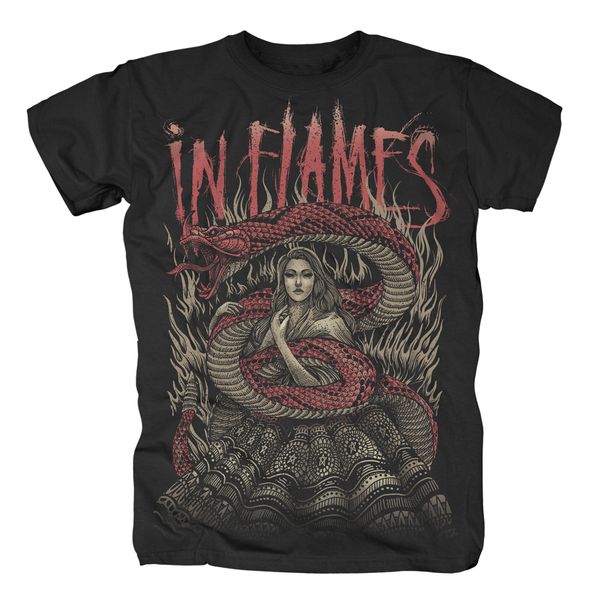 Rock Ts In Flames - Snake Woman