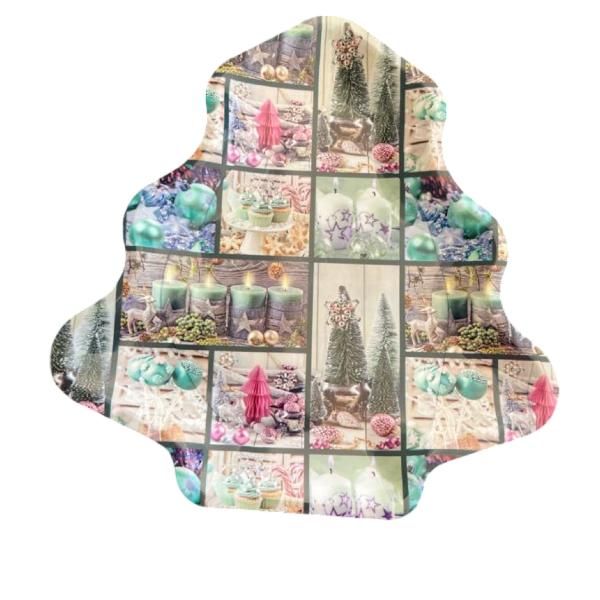 Melamine Christmas-themed Tree Shaped Plate Tray