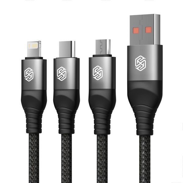 Nillkin Swift Pro 3-in-1 Cable - 4.4A USB to Type-C Fast Charging