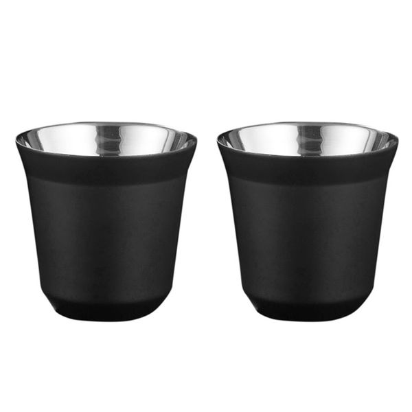 80Ml Double Wall Stainless Steel Espresso Cup Insulation B