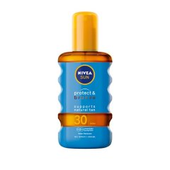 NIVEA SUN Protect &amp; Bronze Sun Oil Spray SPF30 Sunscreen, 200ml