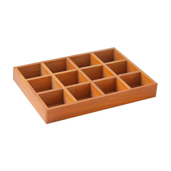 Succulent Plants Wooden Flower Pot Plate Desktop Home Garden Decoration