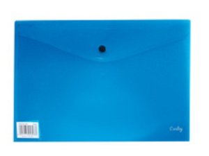 Croxley A4 Document Envelope with Button - Blue (Pack of 12)