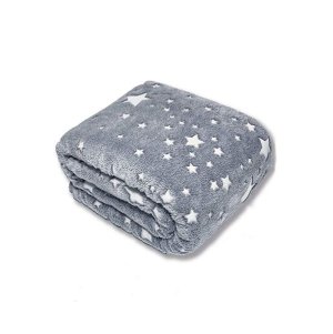 Glow In The Dark Children's Magic Blanket - Grey