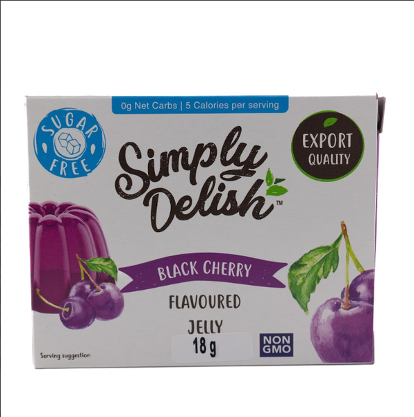 Simply Delish - Natural - Black Cherry - Jelly Dessert 24 Pack