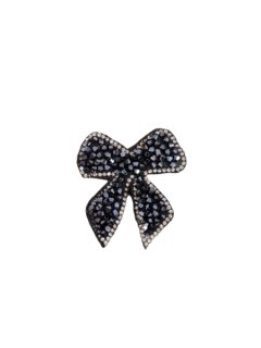 Rhinestone Shine Iron On Patches For Clothing- Bow