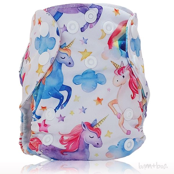 Newborn All-In-One Nappy - Unicorn