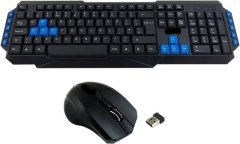Wireless Keyboard and Mouse Combo, Full Size Silent Ergonomic KM21 by GP