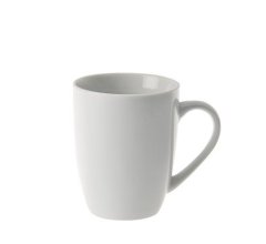 Whiteware Barrel Shape Mug 350ml - White - 12 Pack