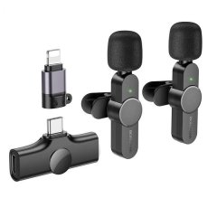 Trophy lavalier wireless digital Microphone Compatible with iPhone /Type C BFK12 BY ( GD )