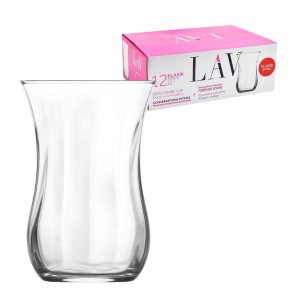 Lav Traditional Turkish Tea Glass 12pcs 30020 Optikli